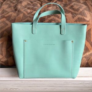 Portland Leather Mint Leather Tote Bag